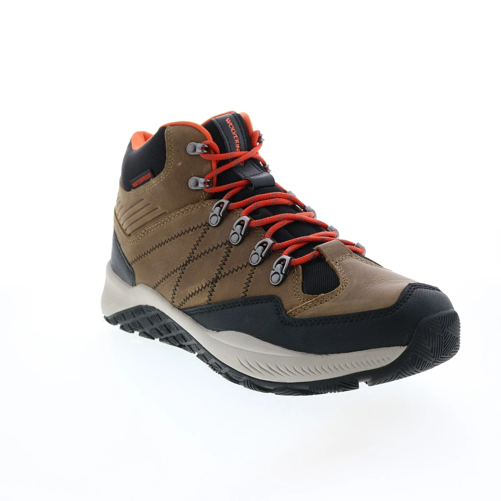 Wolverine Luton Hiker Waterproof Mid W880371 Mens Brown Wide Hiking Boots