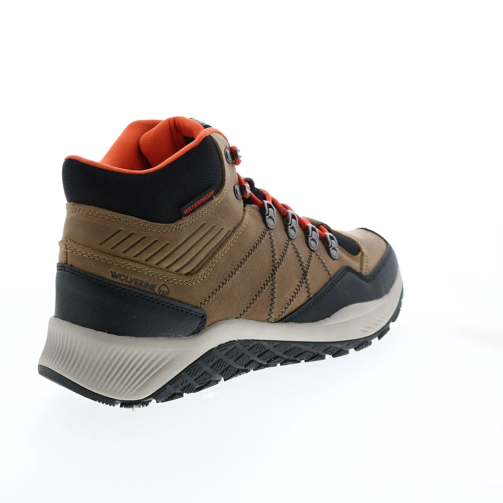 Wolverine Luton Hiker Waterproof Mid W880371 Mens Brown Wide Hiking Boots