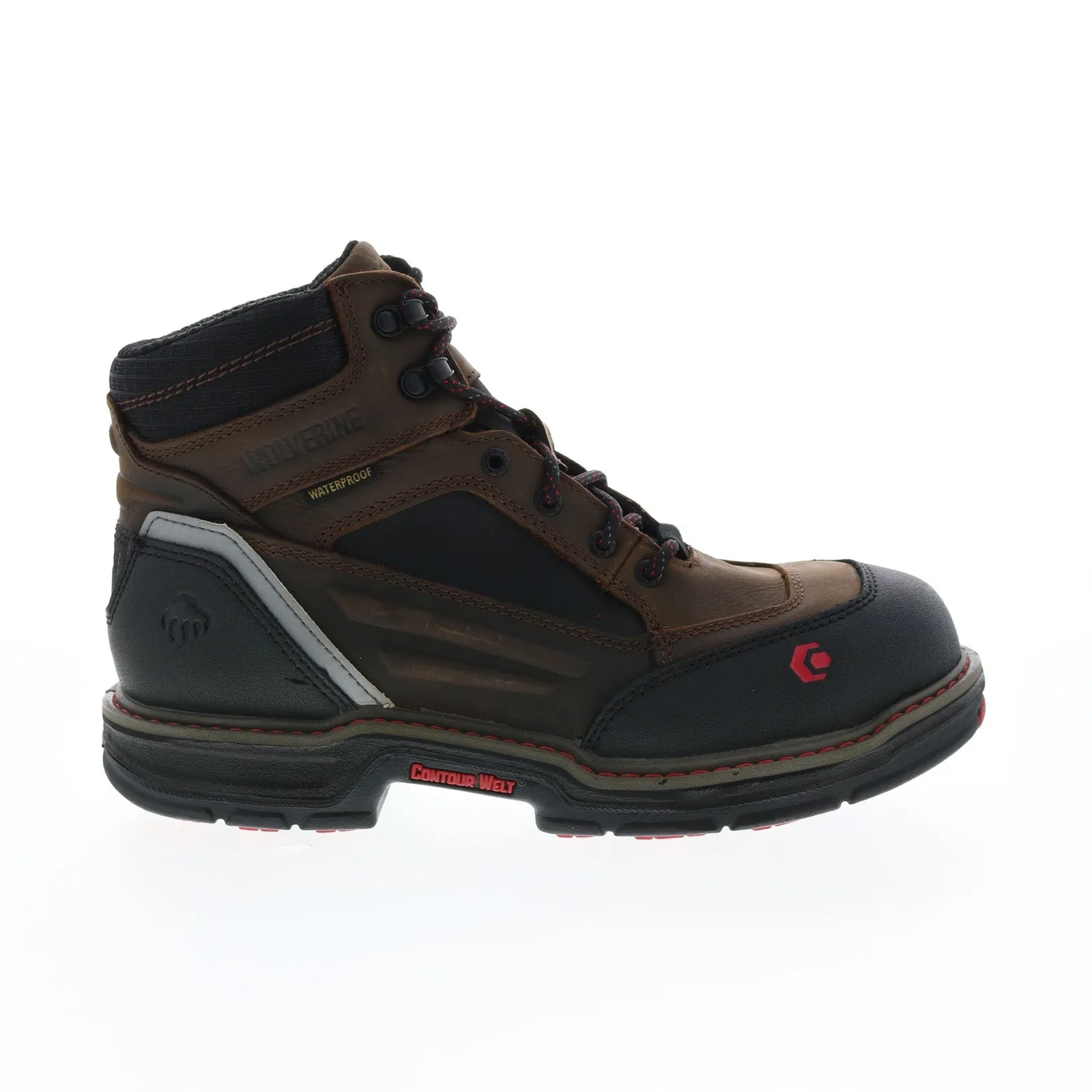 Wolverine Overman Waterproof Carbonmax 6" W10483 Mens Brown Wide Work Boots