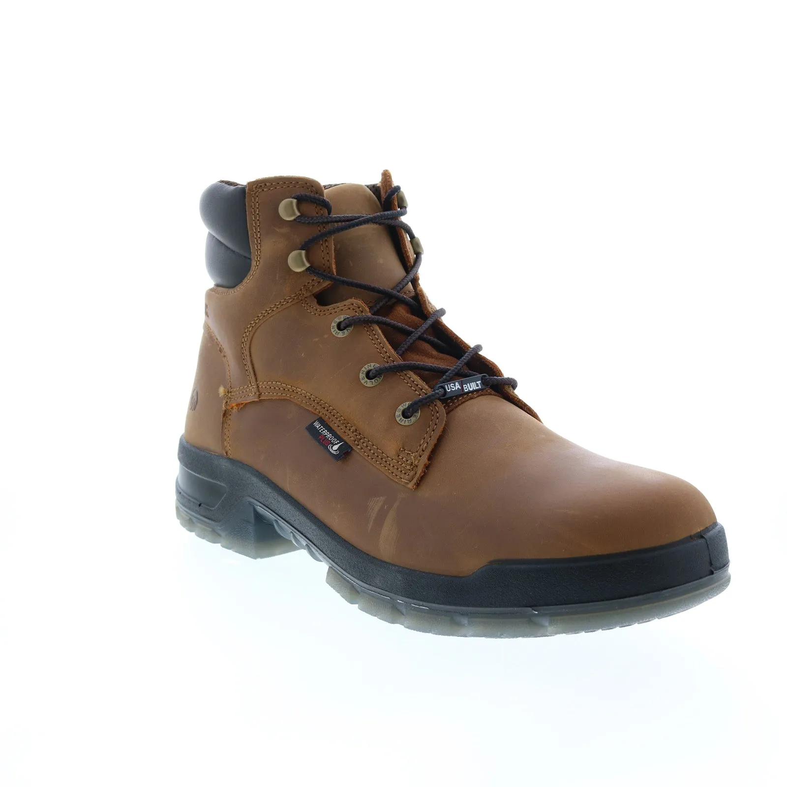 Wolverine Ramparts USA 6" Waterproof  W190019 Mens Brown Wide Work Boots