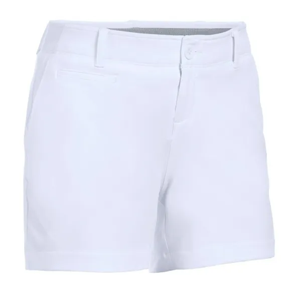 Womens Fitted White Athletic Golf Shorts Size 12