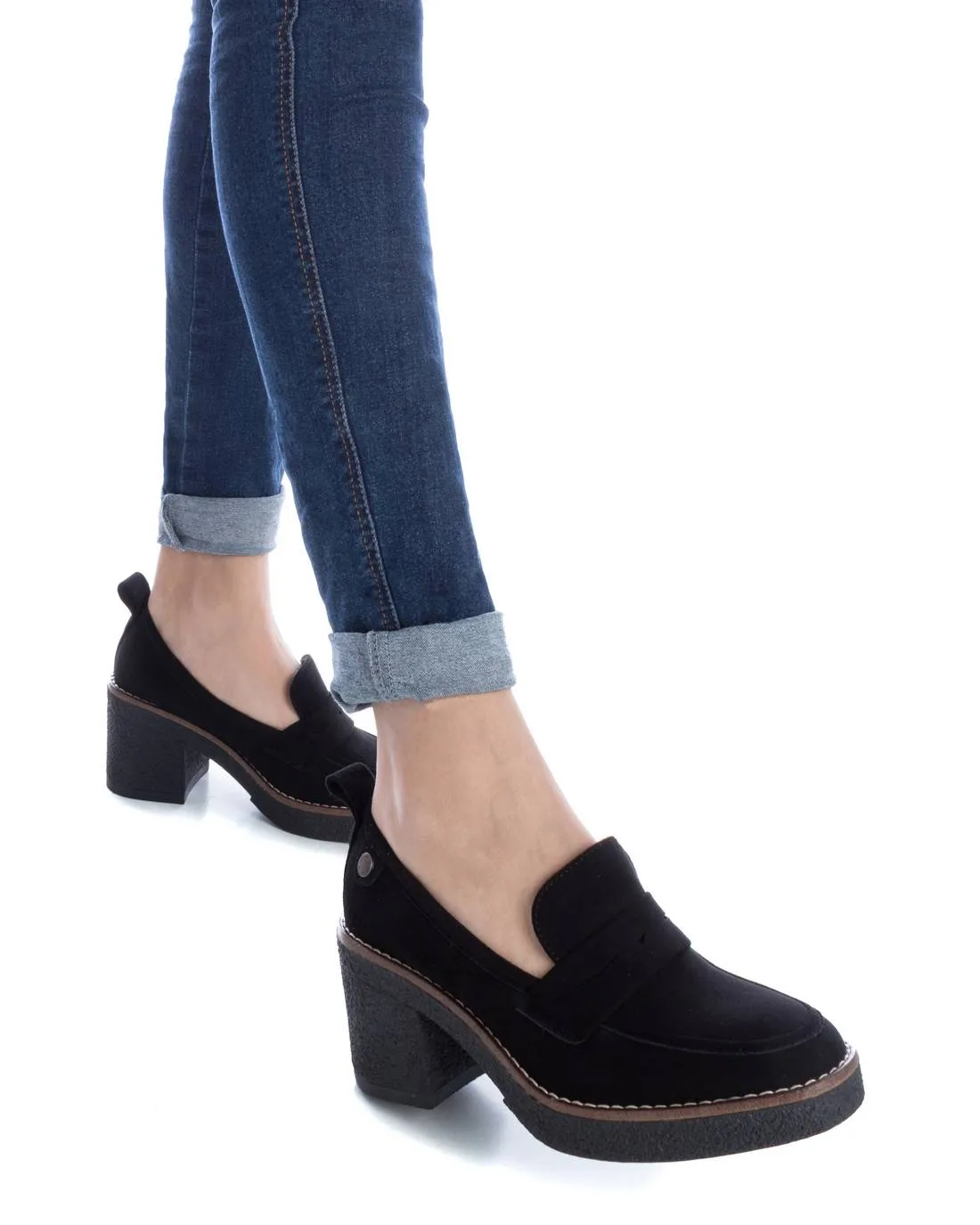 Women's Heeled Suede Moccasins By XTI 170994