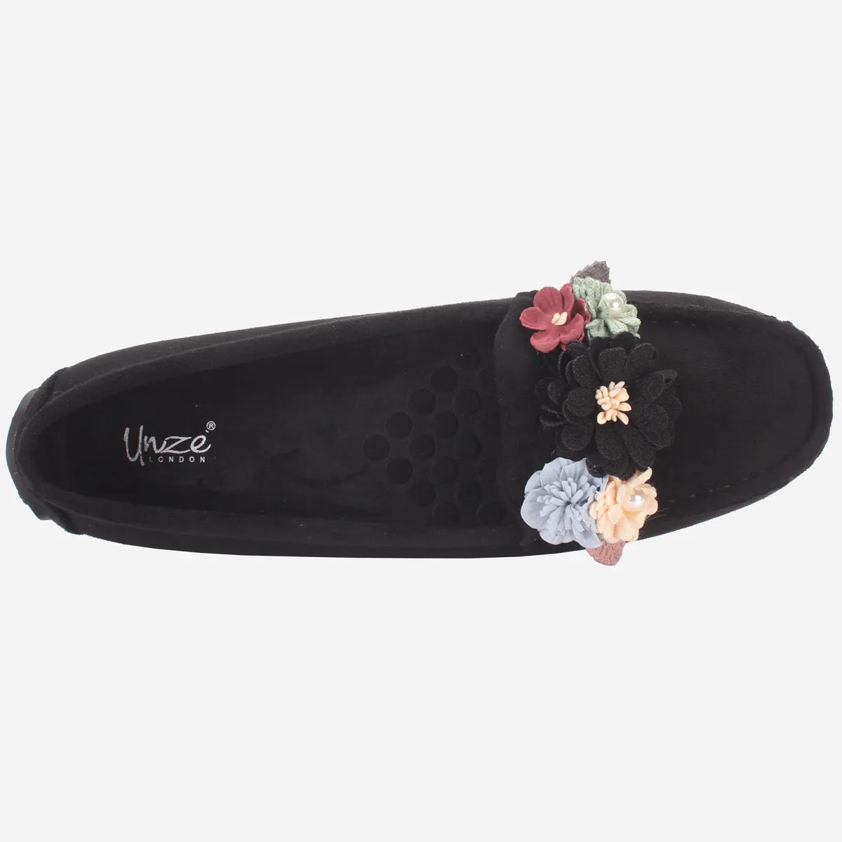 Womens "SEILY" Flat Comfy Slide In Moccasins