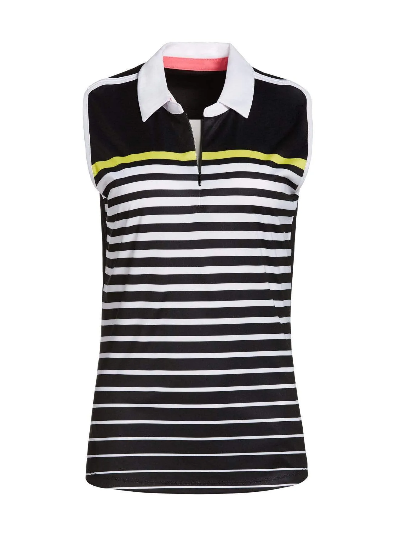 Womens Stripe Front Polo