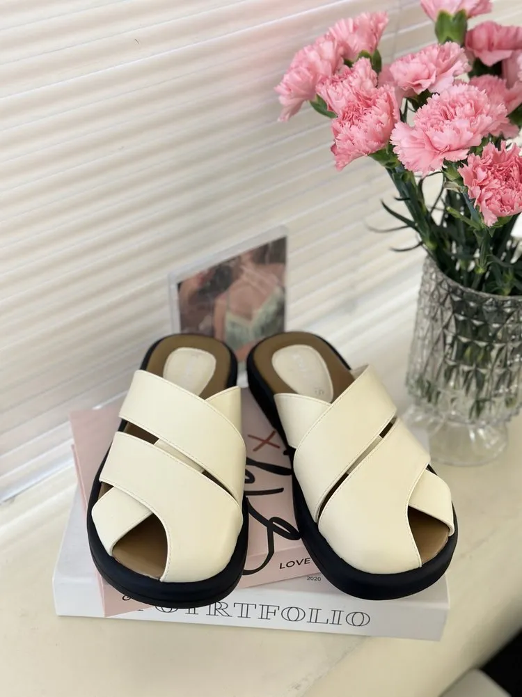 XIEYINSHE  Summer New Flat Sandals Women's Shoes Roman Style Simple European and American Style Outdoor Stylish Hollow Breathable All-Match