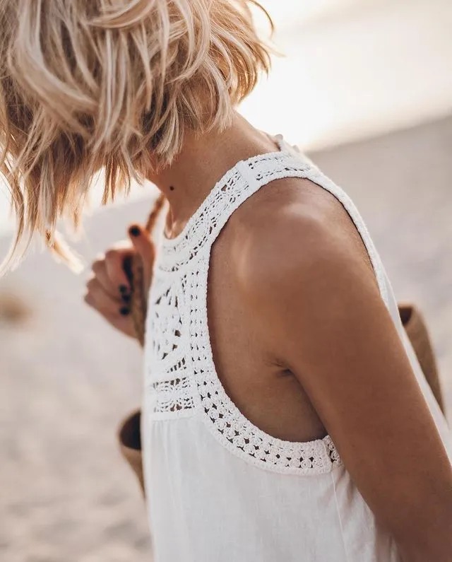 Yara - Crochet Detail Summer Dress