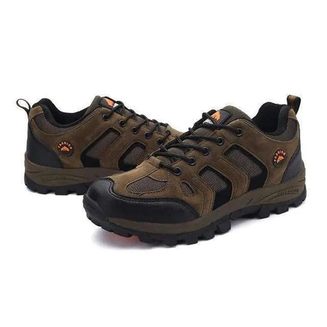 YG46170 Breathable Flat Heel Outdoor Climbing Shoes Outdoor Sports Camping Walking Hiking Trekking Gym Sneakers For Men Male