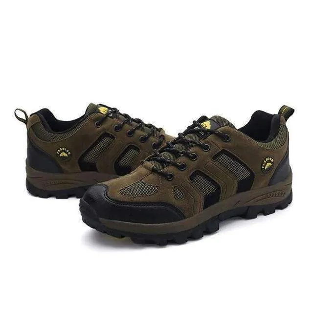 YG46170 Breathable Flat Heel Outdoor Climbing Shoes Outdoor Sports Camping Walking Hiking Trekking Gym Sneakers For Men Male